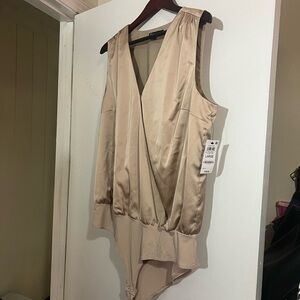 INC bodysuit brand new color is toasted twine